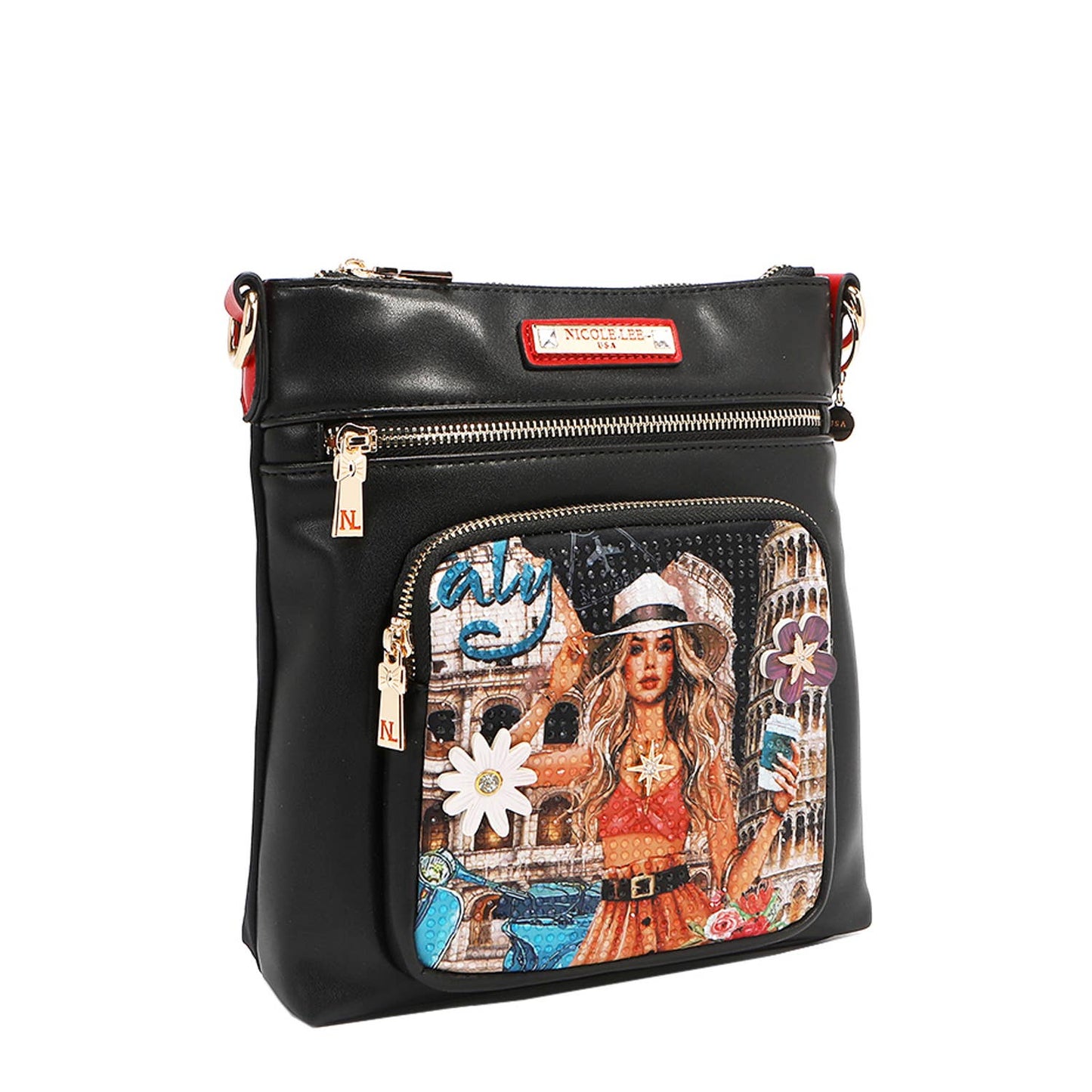 MARTHA TRAVELS ITALY - ZIP CROSSBODY