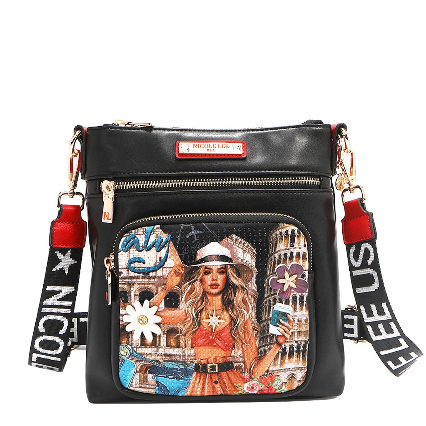 MARTHA TRAVELS ITALY - ZIP CROSSBODY