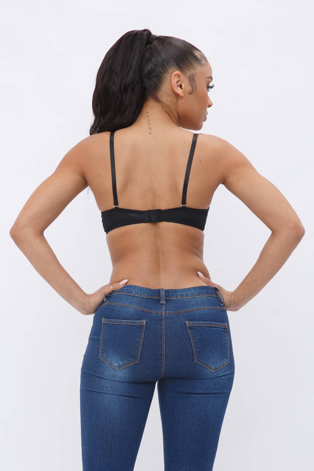 Rhinestone Lave Detail Padded Hanky Bustier Top