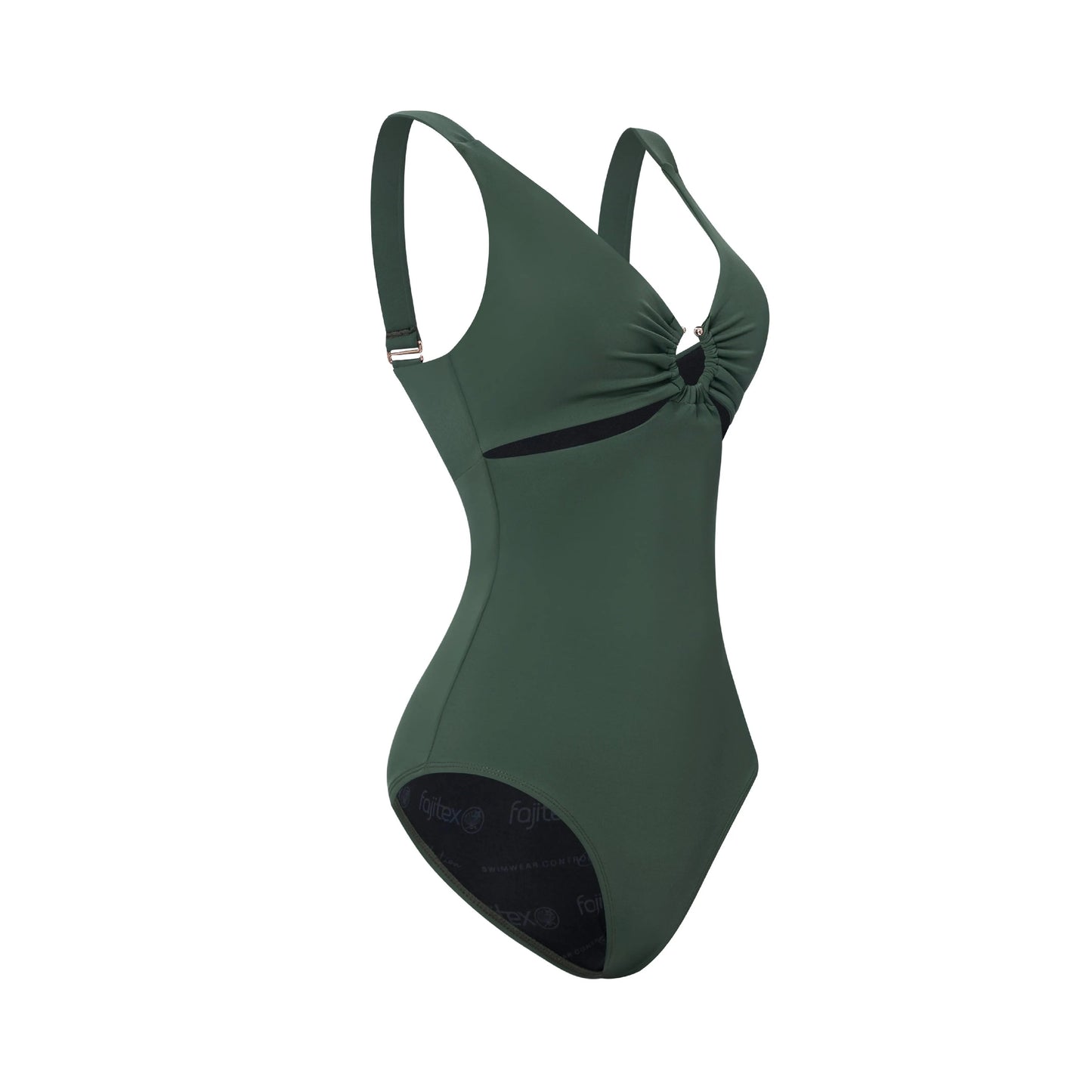 swimsuit One-piece with ironwork on neckline. Ref. 528025 Fajitexinternacional