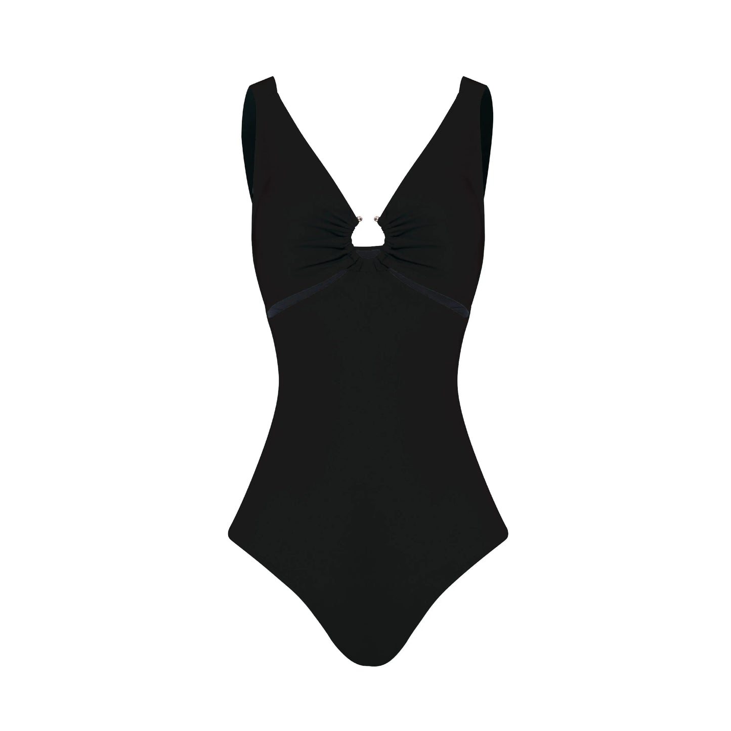 swimsuit One-piece with ironwork on neckline. Ref. 528025 Fajitexinternacional