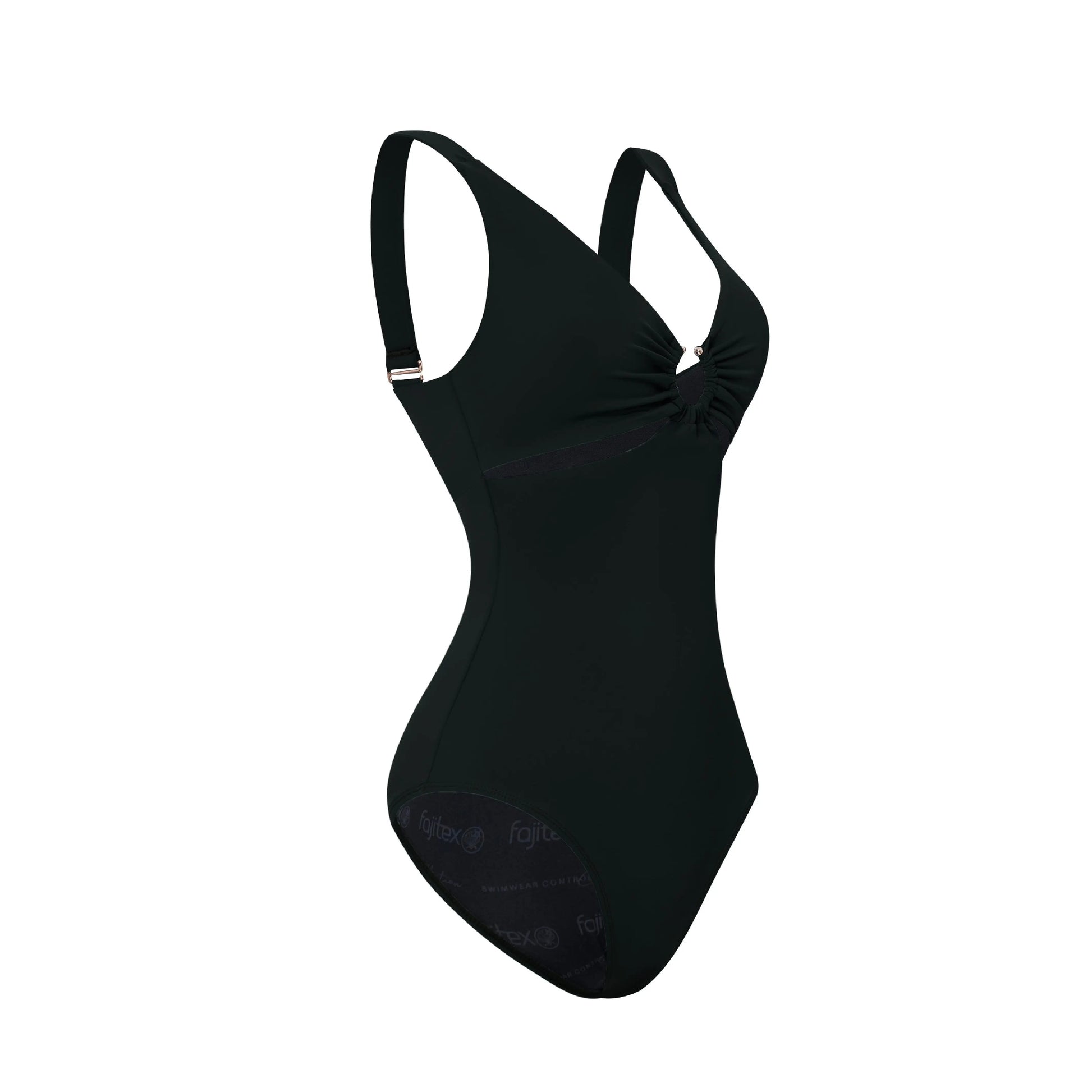 swimsuit One-piece with ironwork on neckline. Ref. 528025 Fajitexinternacional